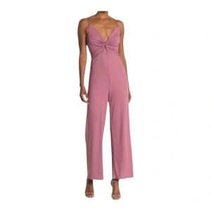 NSR Stevie Twist Front Blush Plunge‎ Neck Jumpsuit size XL NWOT
